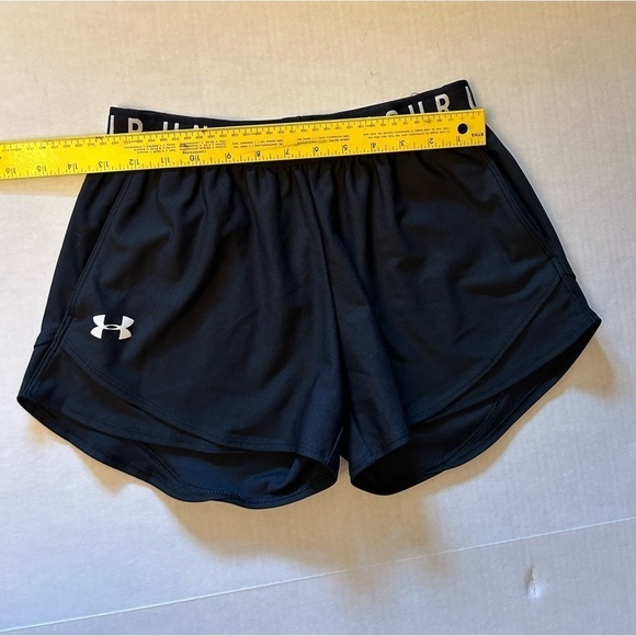 Under Armour Heat Gear loose fit Play up Twist black shorts w/pockets Sz-S. R11 - Picture 8 of 10